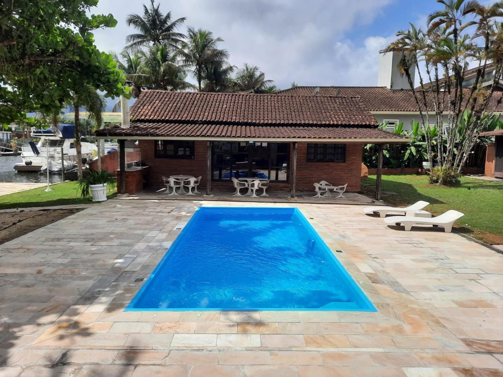 Casa Na Marina Com Piscina Churrasqueira E Pier Guarujá Exterior foto