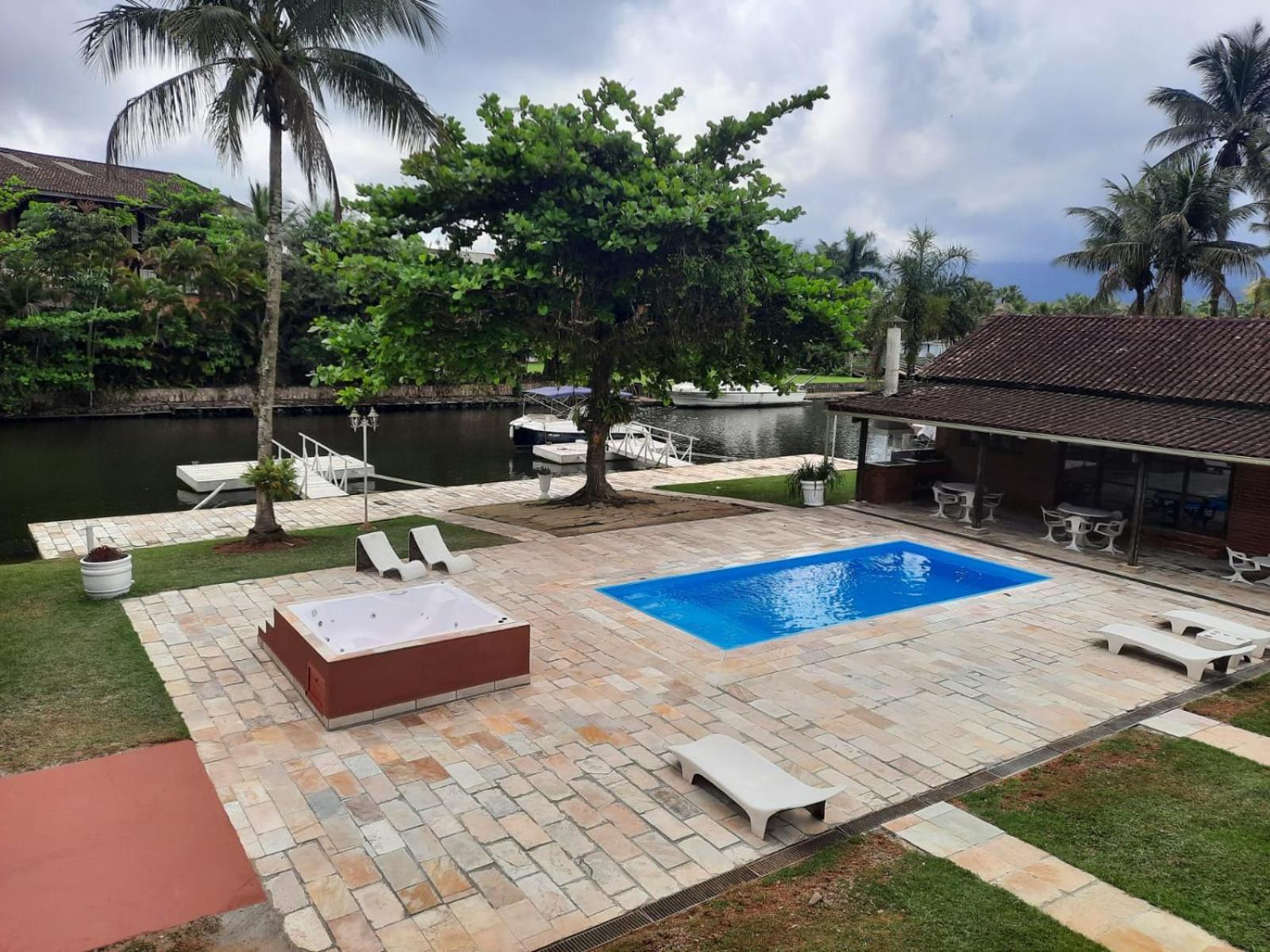 Casa Na Marina Com Piscina Churrasqueira E Pier Guarujá Exterior foto