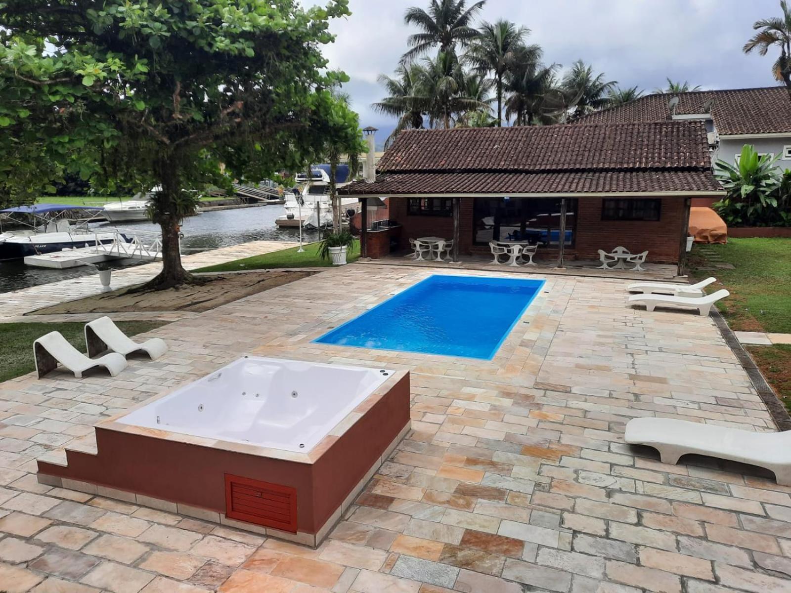 Casa Na Marina Com Piscina Churrasqueira E Pier Guarujá Exterior foto