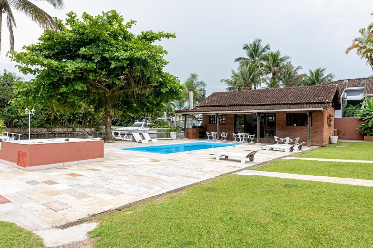 Casa Na Marina Com Piscina Churrasqueira E Pier Guarujá Exterior foto